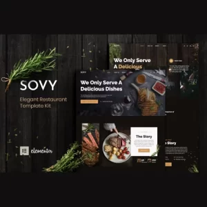 Sovy - Restaurant Elementor Template Kit