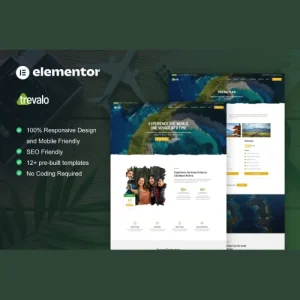 Trevalo - Kit de plantillas Elementor Pro para agencias de viajes y excursiones