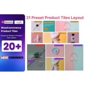 Complemento de mosaicos de productos de WooCommerce para Elementor